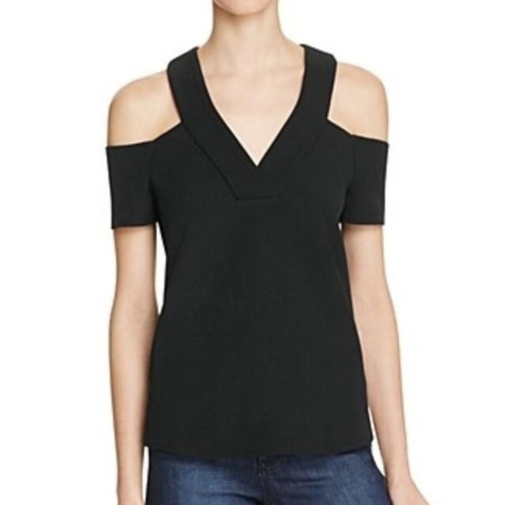 Cooper & Ella - Kiara Cold Shoulder Top Black